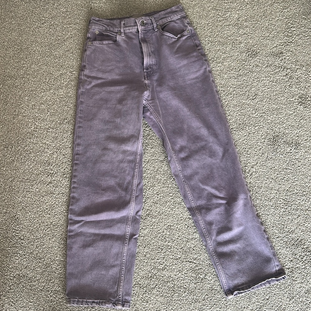 Everlane High Rise Lavender Jeans - Picture 4 of 5